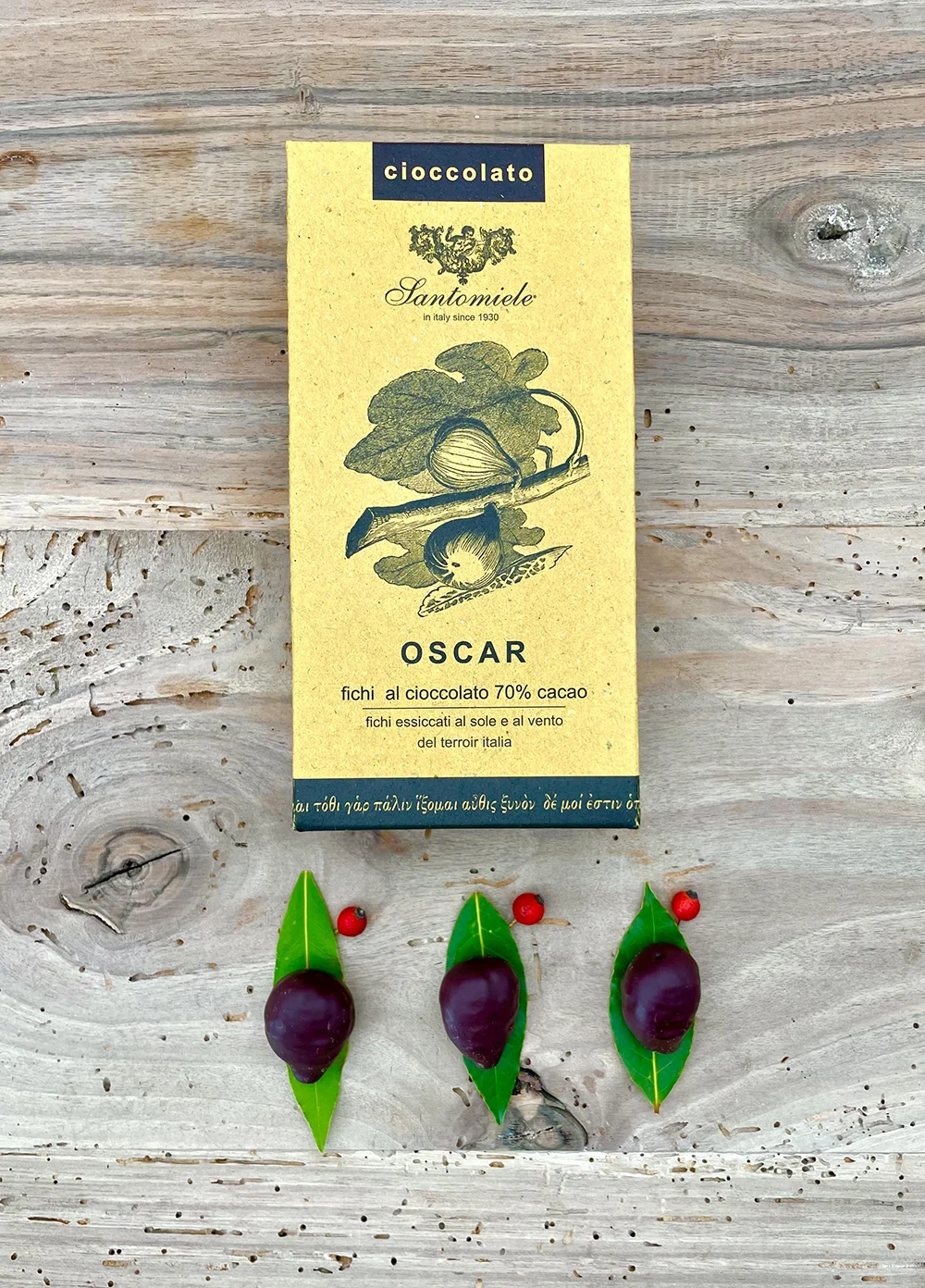 Oscar Santomiele with 70% Extra-Dark Chocolate Oscar Santomiele with 70% Extra-Dark Chocolate